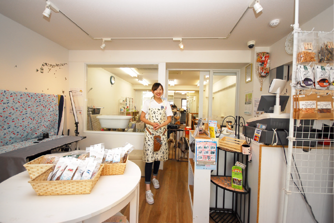 店員の写真